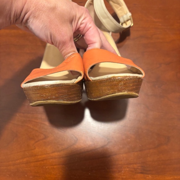Emerson Fry Color Block Open Toe Wedges - Picture 14 of 14